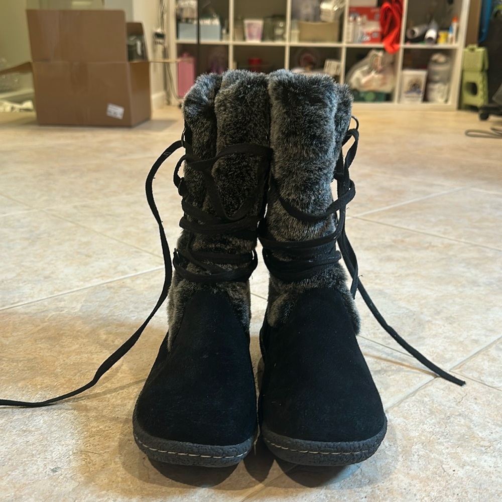 Furry boots